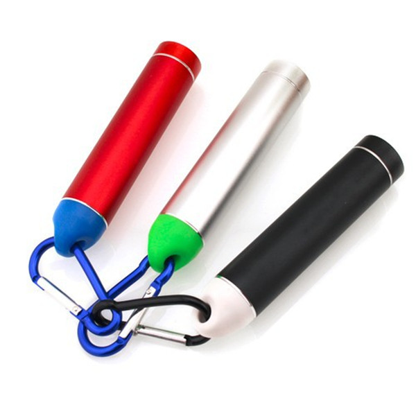 Metal Case Keychain Cylindrical Power Bank 2200mah