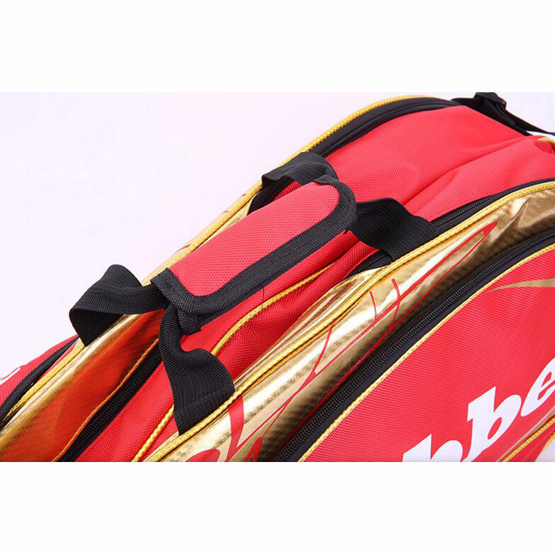 4Pcs Large Badminton Bags Sports Racket Handbag Waterproof Tennis Backpack Gym Stylish Racquet Pack Teenager Exercise