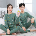 Teenage Clothes 100-170cm Children Winter Long-sleeves Pajamas For Girls Boys Sleepwear Kids Cotton Pyjamas Sets 10 12 14 16 18Y