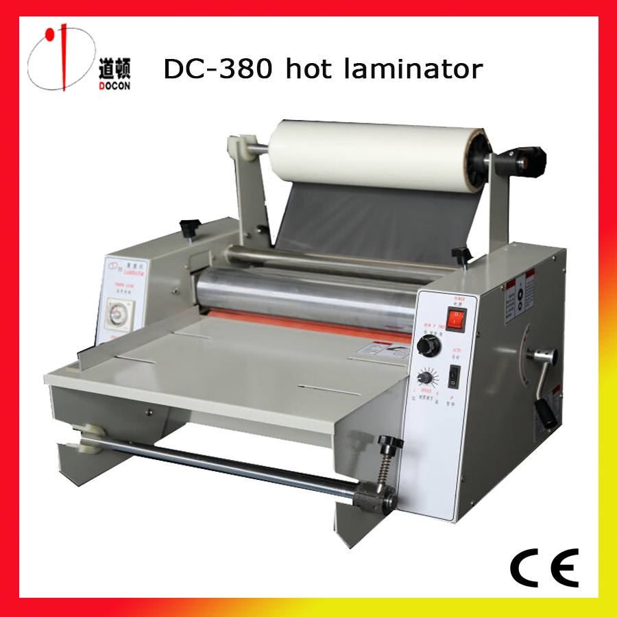 hot laminating machine, DC-380 hot laminator, roll laminating machine, double side laminating machine