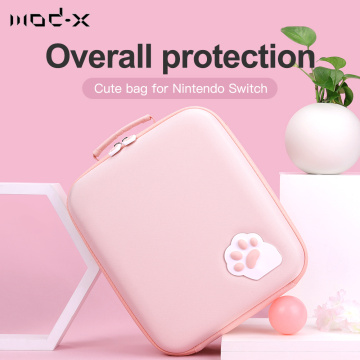 Mod-X for Nintendo Switch Bag NintendoSwitch NS NX Case Cat Claw Storage Bag Nintend Switch Shell Cover Box Console Accessories