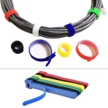 50PCS Reusable Color Mixing Cable Cord Strap Hook Loop Ties Tidy Organiser Tool Fastener Management