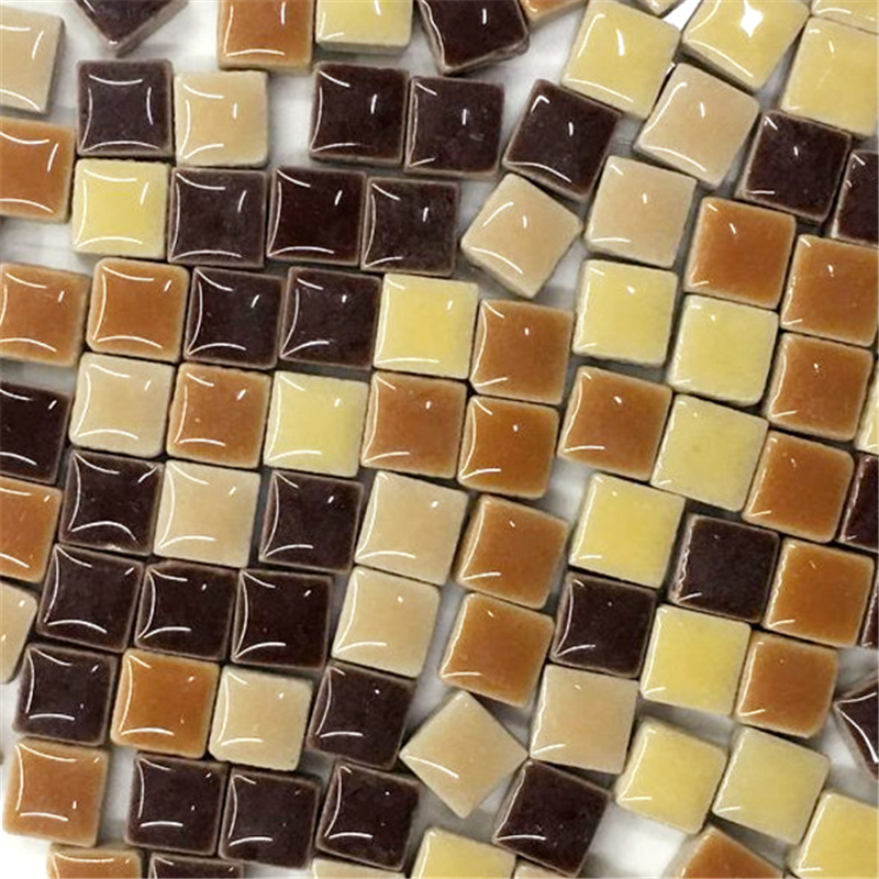 100g DIY Ceramic Mosaic Tiles Glass Mirror Handmade Ornaments Tiles Wall Crafts Colorful Crystal for Decorative Materials