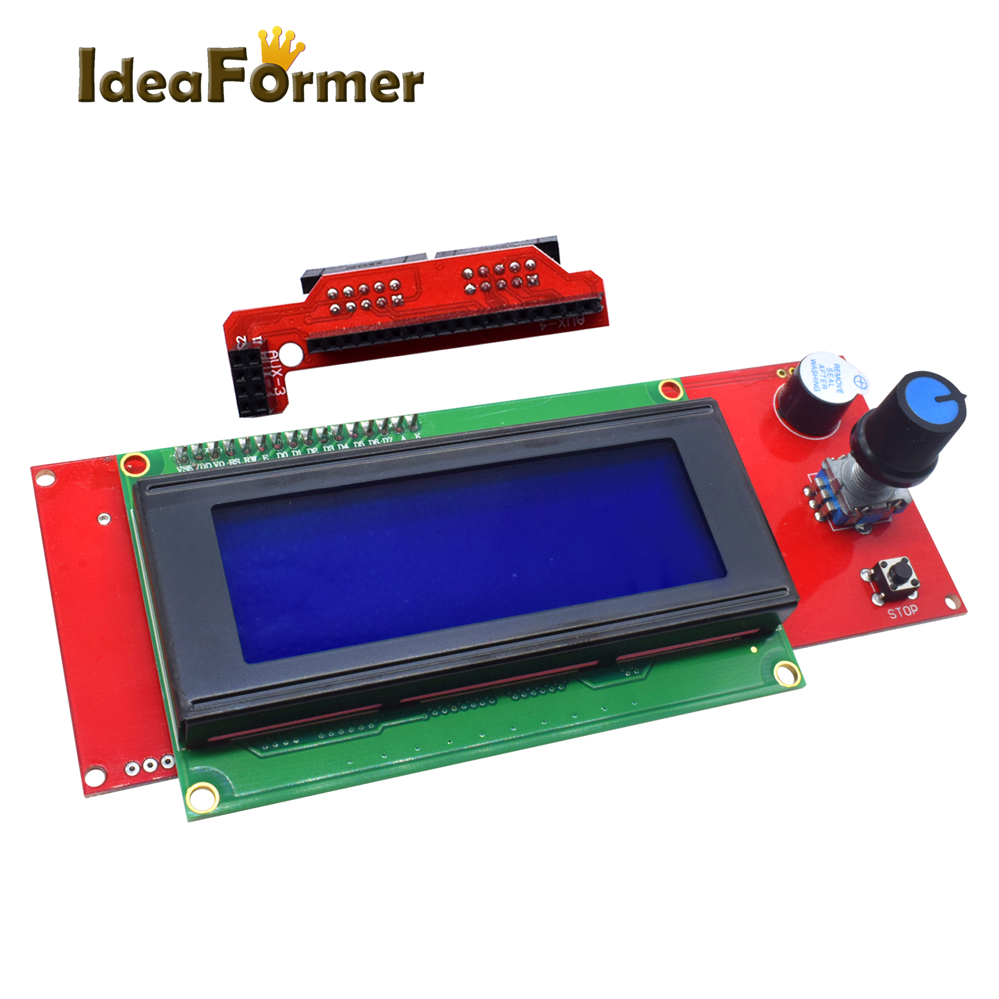 2004 LCD Display 3D Printer Reprap Smart Adapter Controller Reprap Ramps 1.4 1.6 Mega2560 board 2004LCD with cable Controller