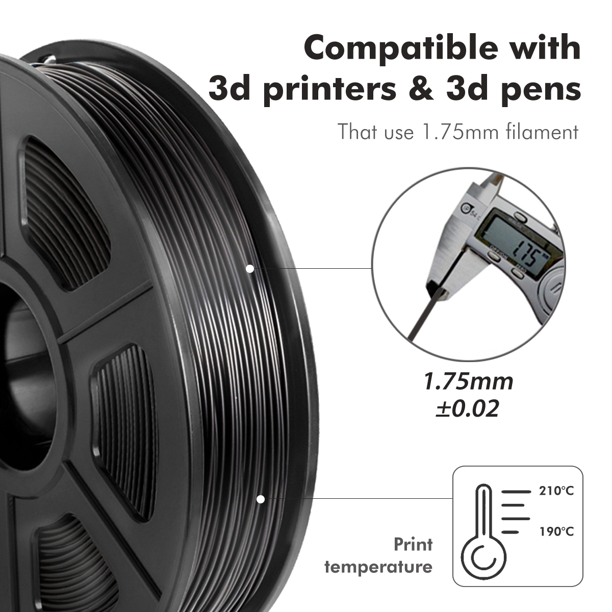Enotepad Flexible DIY Filament Red Desiccant TPU Plastic Filaments 1.75mm 0.5KG for 3D Printer пластик для 3д принтера