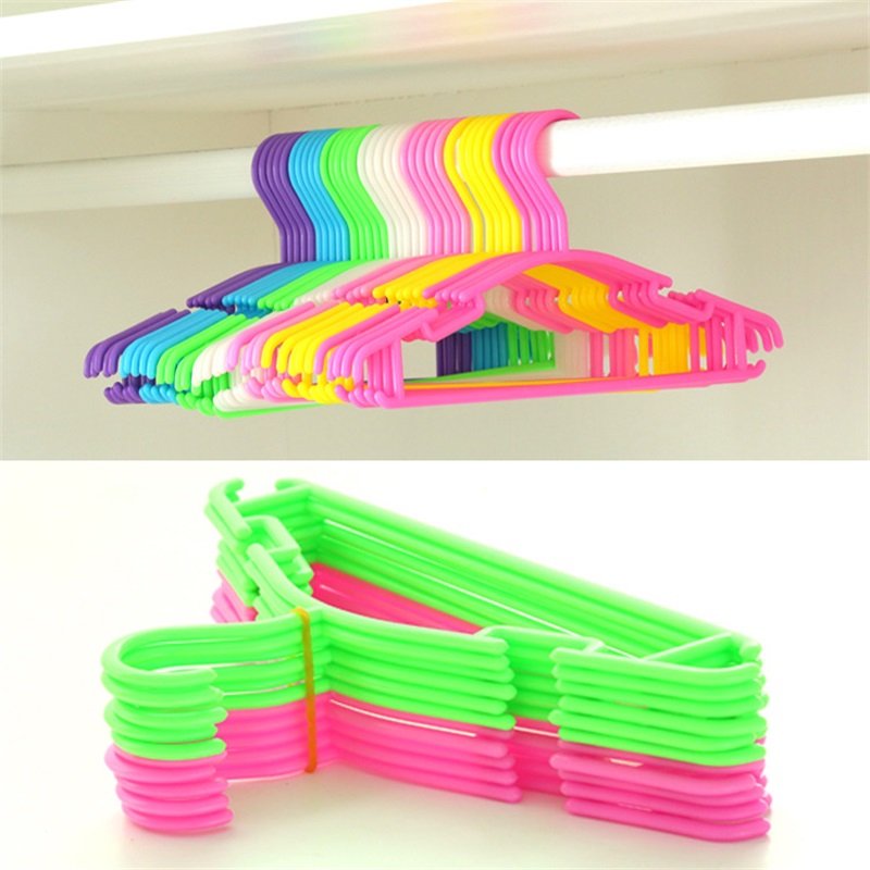 10pcs/Lot plastic clothes hanger Dryer baby hangers for clothes kids sock cloth clothing drying laundry rack stand