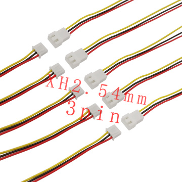 3P XH2.54 XH 2.54mm Wire Connector JST 3Pin Pitch 2.54mm Male Female Plug Socket Cable 200MM Length 26AWG for DIY Toys Batteries