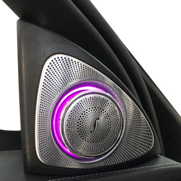 3D Rotation Glow Tweeter Speaker For Mercedes Benz W222 W205 W213 X253 GLC E S C Class Loudspeaker LED Treble Audio Trumpet Horn