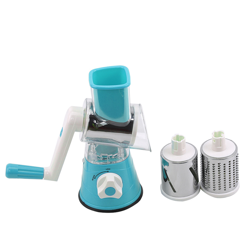 Manual Vegetable Cutter Multi-Function Drum Rotating Slice Grater Potato Cheese Kitchen Tools Kitchen Accessories