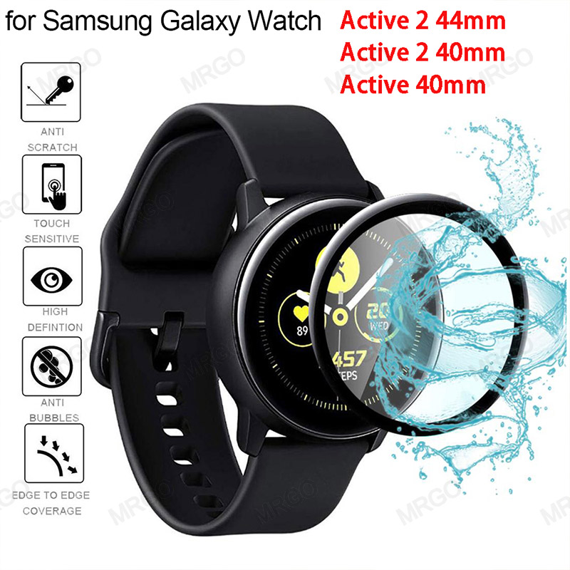 3D HD Tempered Glass for Samsung Galaxy Watch Active 2 40mm 44mm Frontier Screen Protector Glass for Galaxy Active 2 40mm 44mm