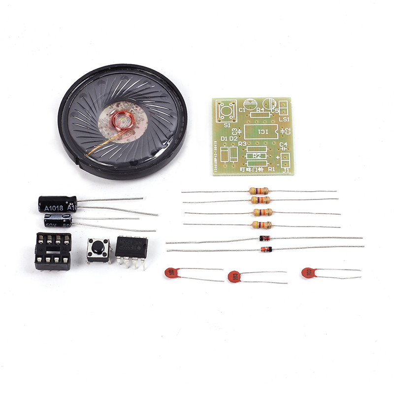 DIY Kit Electronic Doorbell Package NE555 Precise Electronic Production Transformer Sound Circuit Processing Board