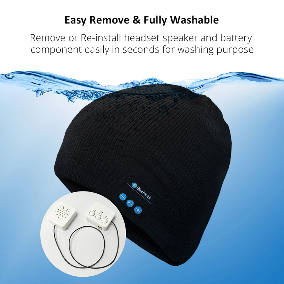 Bluetooth Headphone Winter Hat Warm Beanie Music Cap With Gloves Wireless Bluetooth Earphone Speaker With Mic Sport Hat Headset