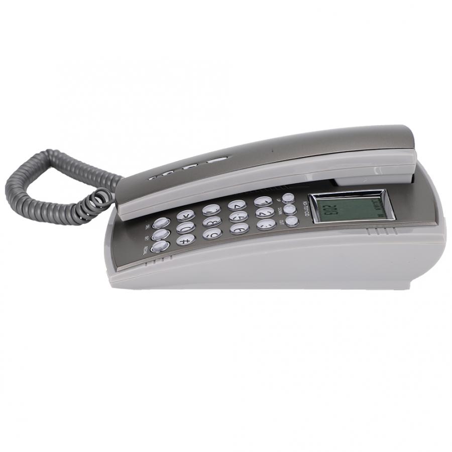 Wall Mount Landline Phone Desktop Corded Telephone Caller ID Clear Sound Landline telefono for Home Office Hotel Call Center