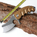 D2 steel big shark axe folding knife Pocket Seek Survival Multi-func Outdoor Fruit Cutter Practical Camping Survival Tools