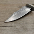 DIY VG10 Damascus steel forging pattern steel straight knife fixed blade billet diy semi - finished knife blanks steel