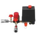 240V AC Regulator Air Compressor Pump Pressure Control Switch Air Pump Control Valve Regulator with Gauge Quick Connector