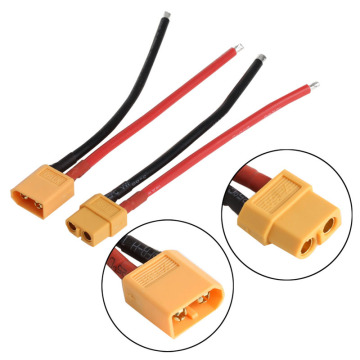 2 pcs of XT60 Battery Male Female Connector Plug with Silicon 14 AWG Wire