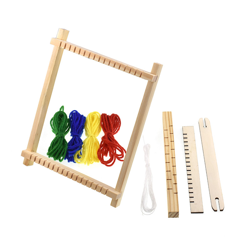 Deluxe Loom Kit,Children's Loom Hand-Woven,Wooden Multi-Craft Weaving Loom,DIY Wool Knitting Machine for Girl Gifts Handmade Toy