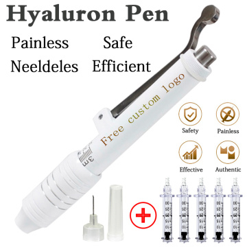 Free logo No-Needle Mesotherapy acid gun atomizer hyaluronic pen lip dermal filler injector Anti-wrinkle Noninvasive Nebulizer
