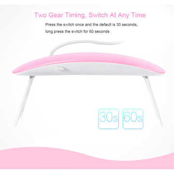 Nail-Lamp Dryer Polish-Tools Gel-Nails Uv-Light Uv Led Fast-Curing Mini Portable 6W Usb-Charging Nail Art Drying Machine 30s/60s