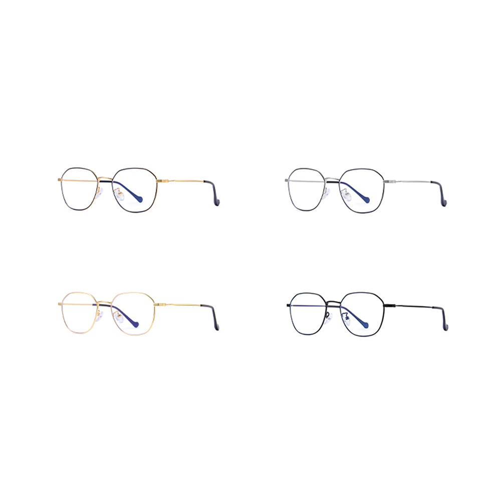 Peekaboo anti blue light glasses women optical frame square game computer eyeglasses for men retro gold metal frame
