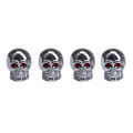 Hot Sell Red Eyes Skull Tyre Tire Air Valve Stem Dust Caps For Car Bike Truck Bicycle Bike Repair Accessory High Quality Mar 15