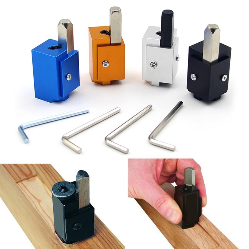 Aluminum Allloy Corner Chisel Square Hinge Recesses Mortising Right Angle Knife Wood Carving Chisel For Woodworking Tools