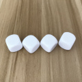 Yernea 25Pcs White 18mm Blank Dice Acrylic Rounded Corner D6 Blank RPG Dice Can Write and DIY Carving Children Teaching Dice Set