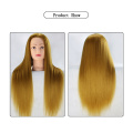 Yaki Synthetic Hair Professional Mannequin Head Hairdressing Dolls Female Mannequin Quality Styling Edit Training Head