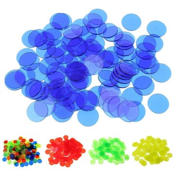 Montessori 100Pcs Learning Education Math Toys Learning Resources Color Plastic Coin Bingo Chip Children Kids Classroom Supplies