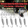18Pcs Stainless Steel Spring Hook Motorcycle Exhaust Pipe Muffler Springs Hooks Motorcycle Exhaust System Accessories