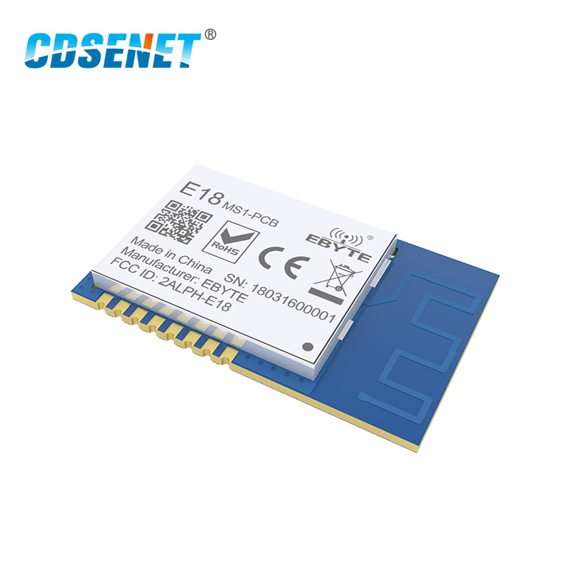 Zigbee 2.4GHz CC2530 Core Board SMD Wireless rf Module CDSENET E18-MS1-PCB SPI Transmitter Receiver with Shield PCB IPX Antenna