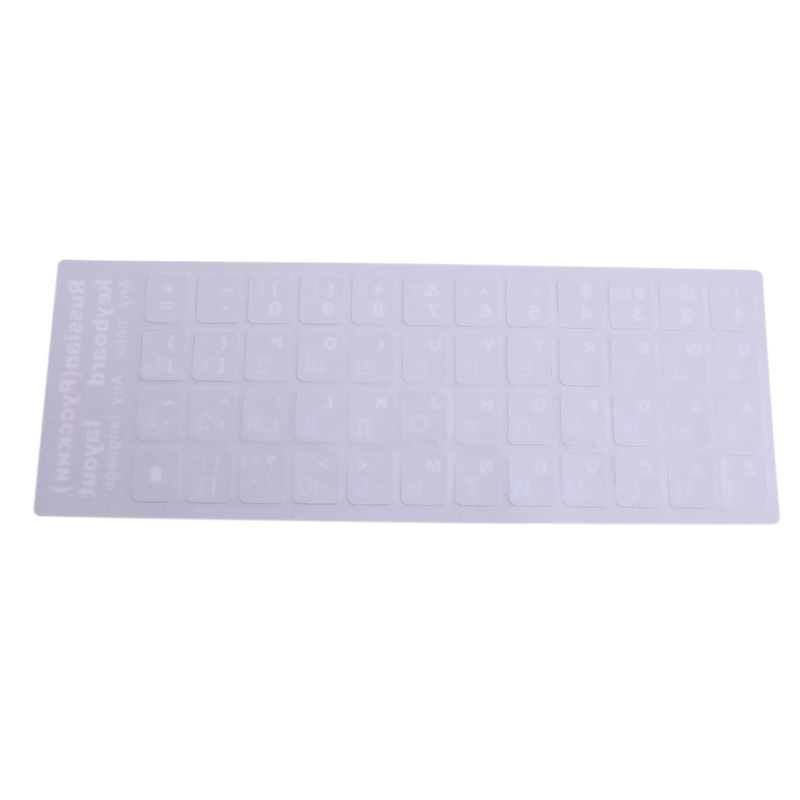 Russian Letters Keyboard Stickers Frosted PVC for Notebook Computer Desktop Keyboard Keypad Laptop