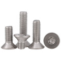 5pcs M5 304 flat head screw countersunk heads Hexagon bolt stainless steel flats cup screws 35mm-100mm Length