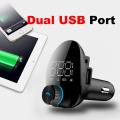 Bluetooth 5.0 FM Transmitter Car Stereo MP3 Player Wireless Handsfree Car Kit Adapter Support USB Disk/TF Card Music Play