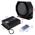 DC 12V 200W 18 Tone Car Warning Alarm Police Siren Horn PA Speaker with MIC System + Wireless Remote Control