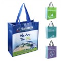 Laminated tote shopping bags