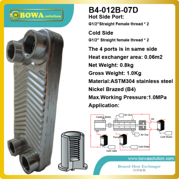 B4-012-7 Nickel brazed plate heat exchangers offer the highest level of thermal efficiency, durability, and corrosion resistance