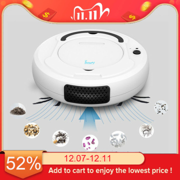 Smart Floor Vacuum Cleaner 3-In-1 Auto Rechargeable Smart Sweeping Robot 1800Pa Multifunctional Cleaner Dry Wet Sweeping