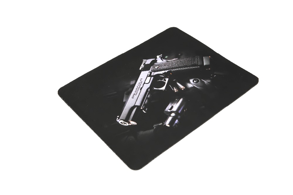 new Gun Picture Anti-Slip Laptop PC gaming Mice Pad Mat Mousepad For Optical Laser Mouse Wholesale