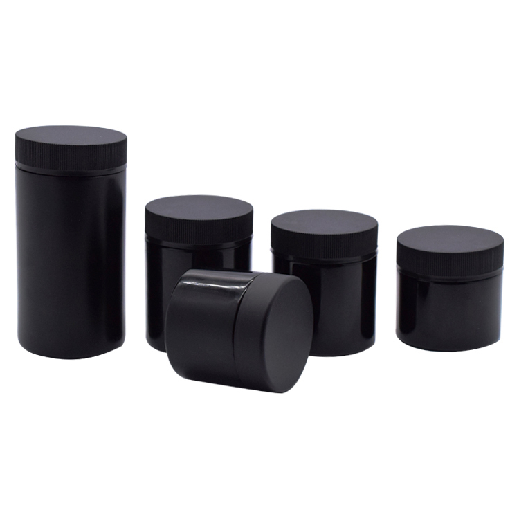 Black glass storage jar exporter
