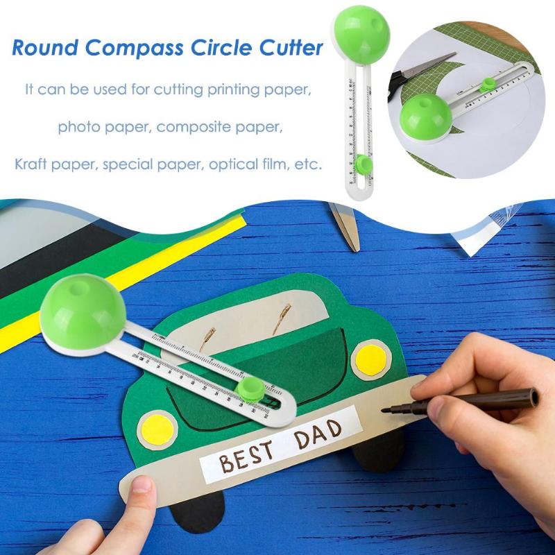 Round Cutting Knife Patchwork Compass Circle Cutter Scrapbooking Cutters DIY Making Tool Handicraft Accessories