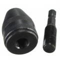 0.3-3.6mm Keyless Drill Chuck Screwdriver Impact Driver Adaptor 1/4" Shank Drill Black