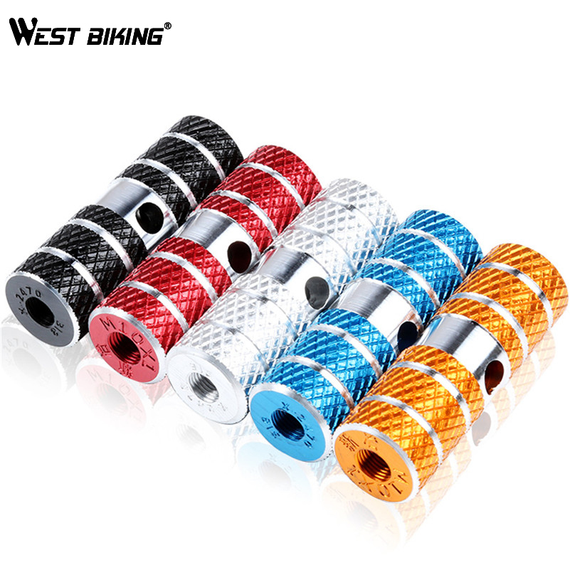 WEST BIKING Bicycle Pedals Aluminum Alloy Anti-Slip Lightweight Solid MTB Road Bike Footrest Outdoor Sport Bicycle Rocket Pedal