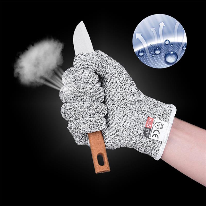 1 Pair Multipurpose Cut Resistant Safety Hand Protection Anti-puncture Stab Proof Metal Knife Level 5 Kitchen Outdoor Gloves