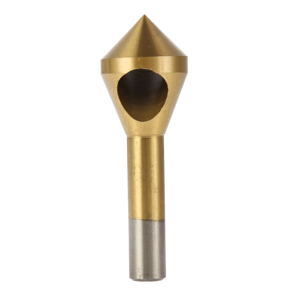 4pcs/set Titanium Coated Countersink Deburring Center Stepped Metal Drill Bits Expanding Chamfering Tools 2-5/5-10/10-15/15-20mm