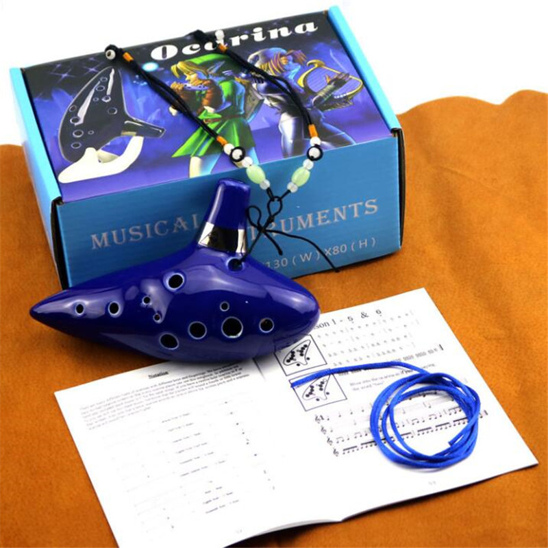 Hot New Game Zelda Magic Ocarina of Time Cosplay Costumes Props Accessories Funny Ceramic Flute Christmas Present