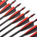 31.5 inches Spine 500 Diameter 7.8 mm 6/12/24 Pcs Fiberglass Arrows and Explosion-proof for Compound Bow Archery Shooting