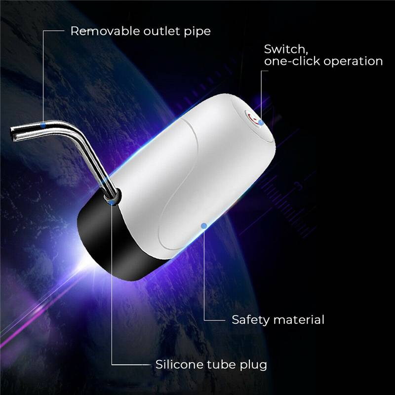 Water Bottle Pump USB Charging Automatic Drinking Water Pump Portable Electric Water Dispenser Water Bottle Switch