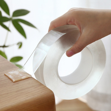 1M/2M/3M/5M magic Tape Double Sided Tape Transparent NoTrace Reusable Waterproof Adhesive Tape Cleanable Home gekkotape